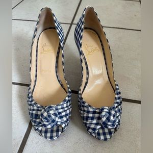 Christian Louboutin Gingham Heels